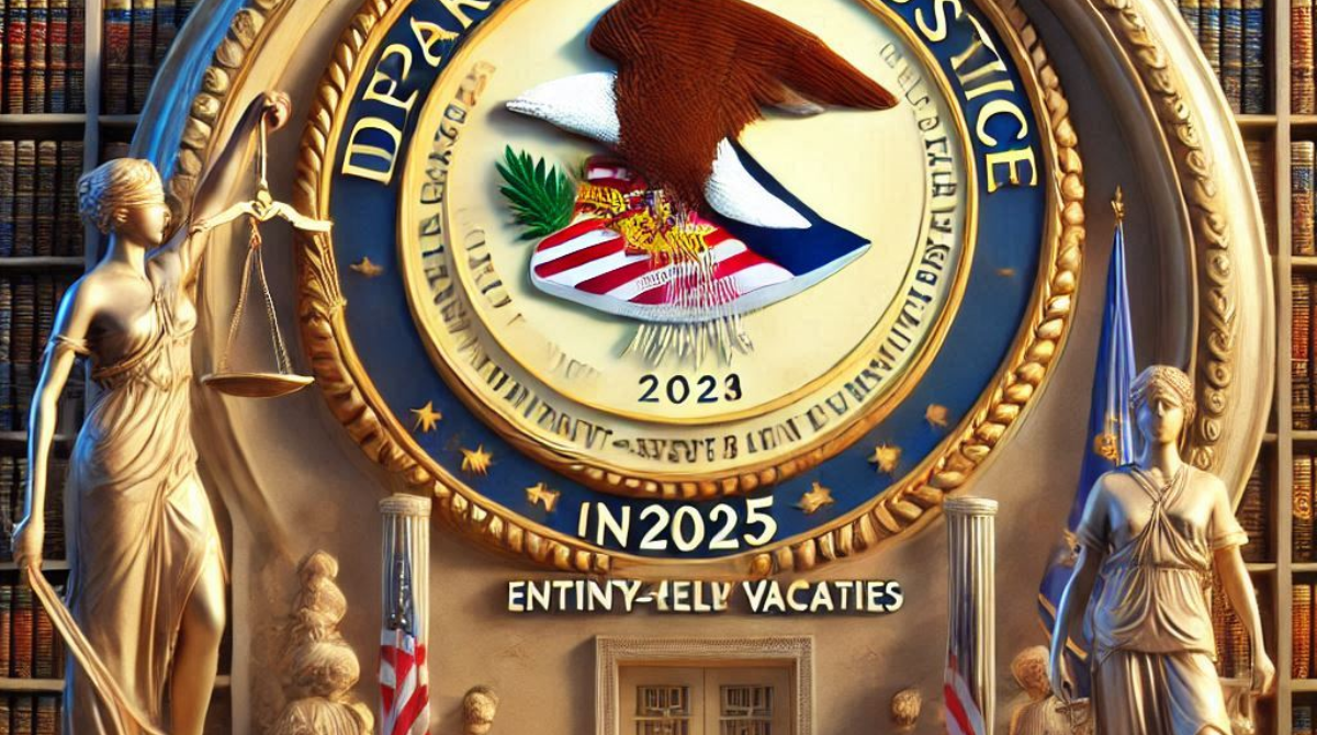 Department of Justice Entry-Level Vacancies in 2025